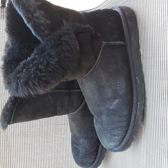 UGG ladies black boots size 9 - Picture 2 of 10